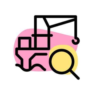 Bir maden vinci ile sualtı araması.