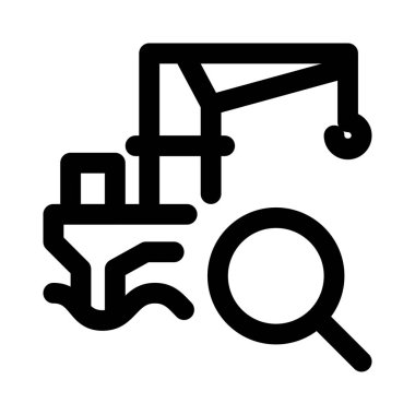 Bir maden vinci ile sualtı araması.