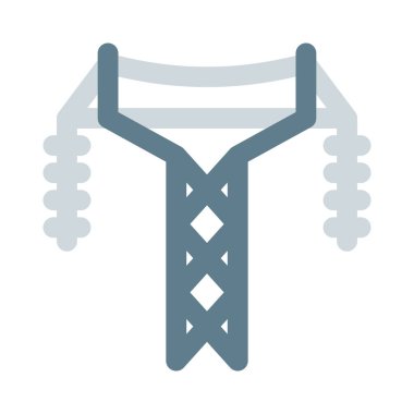 Güç bir elektrik kulesi aracılığıyla taşınıyor.