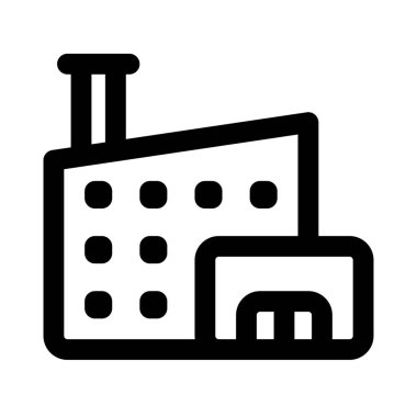 Geniş altyapısı olan büyük ölçekli bir fabrika..