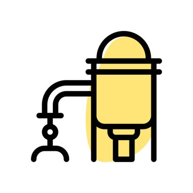 Fabrikalarda su filtreleme makinesi.