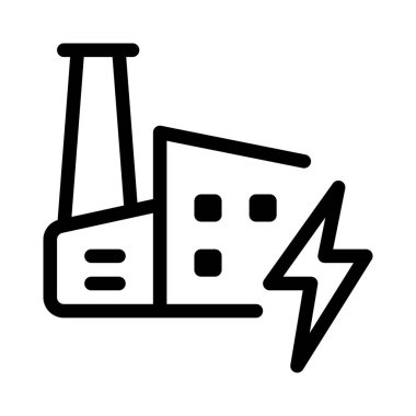 Endüstriyel tesis için elektrik gerekli.