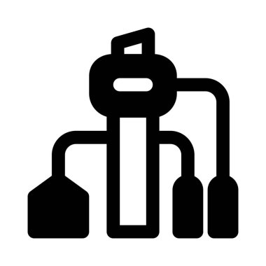 Fabrikada üretim ekipmanlarının uygulanması.