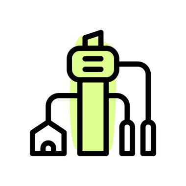 Fabrikada üretim ekipmanlarının uygulanması.