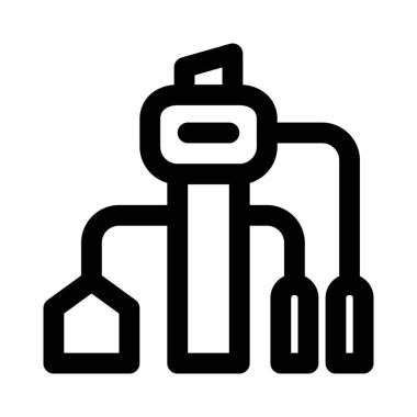 Fabrikada üretim ekipmanlarının uygulanması.