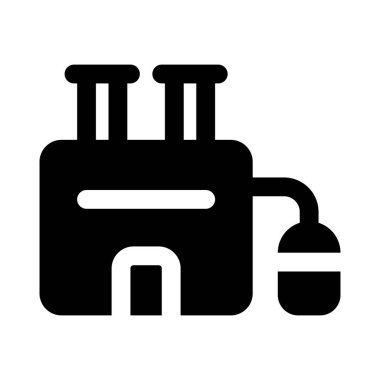 Fabrika, üretim malları için bir bina..