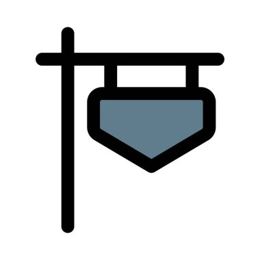 Müşteri çekmek için asma işareti.