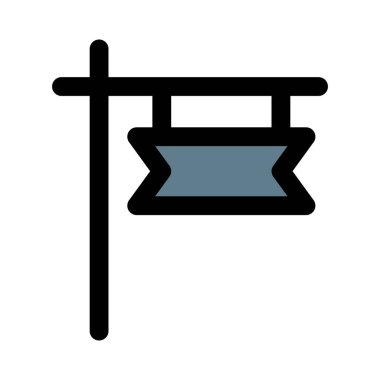 İndirim tekliflerini bir mağazanın dışında gösteren imza.