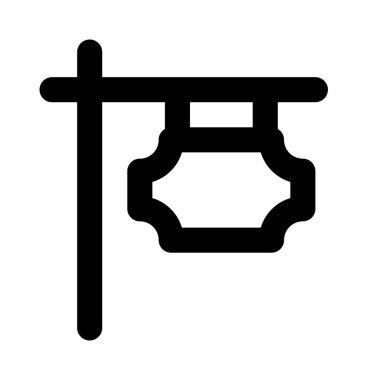 Kulübün dışına monte edilmiş klasik tasarım tabelaları.