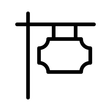 Kulübün dışına monte edilmiş klasik tasarım tabelaları.