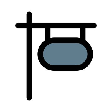 Yol kenarı tabelasını destekliyor.