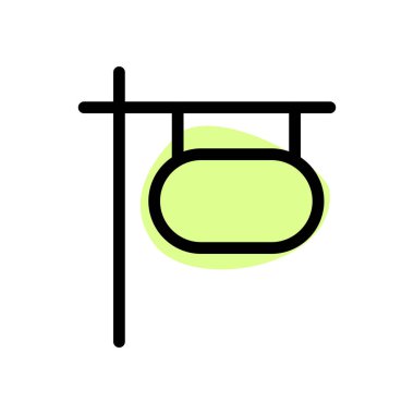 Yol kenarı tabelasını destekliyor.