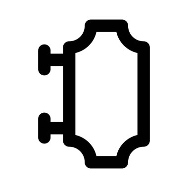 Otelin dışında pano var..