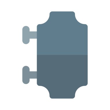 Otelin dışında pano var..