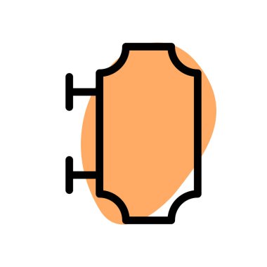 Otelin dışında pano var..