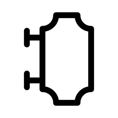 Otelin dışında pano var..