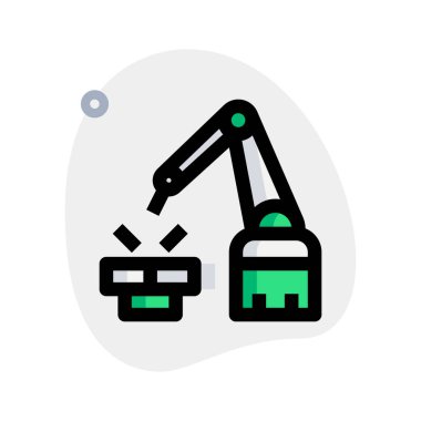 Isı teknolojisiyle kesmek için lazer makinesi.