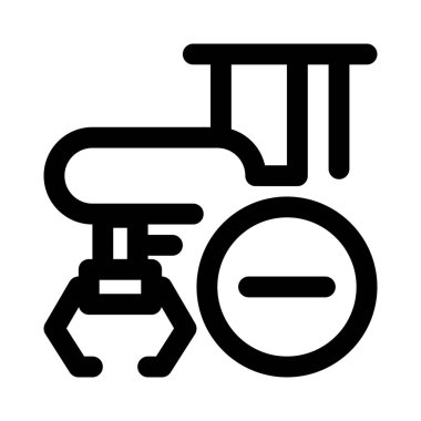 Bakım için üretim makinesi kaldırılıyor.