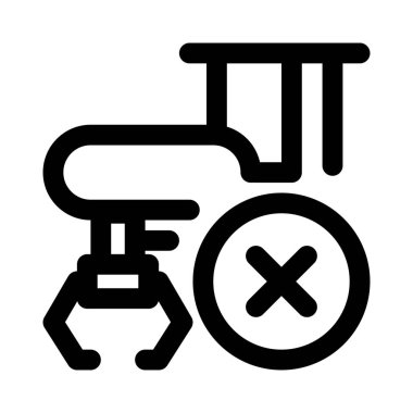 Fabrikanın otomatik üretim makinesini sökmesi.