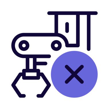 Fabrikanın otomatik üretim makinesini sökmesi.