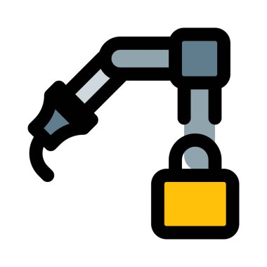 Kilit sistemi mekanik kolda yüklendi.