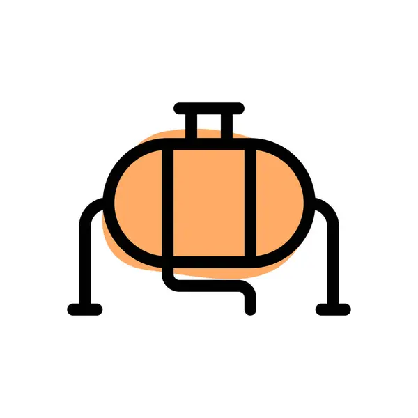 可燃性液体 タンクのための安全な容器 — ストックベクタ