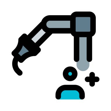 Kullanıcıya yardım etmek için tasarlanmış mekanik kol.