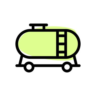 Petrol taşıyan büyük bir tank..