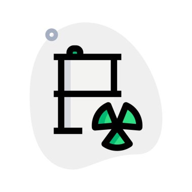 Yakın mesafede radyasyon uyarısı işareti.