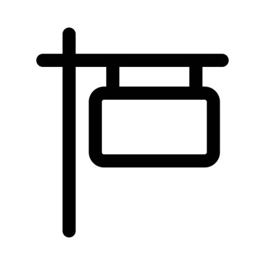 Asma tanıtım veya reklam tabelası.