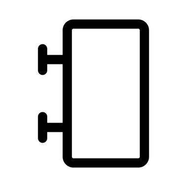 Reklam için monte edilmiş otel tabelası..