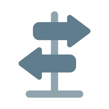 İnsanlara yardım etmek için yollara ok işareti.