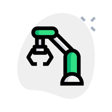 Modern teknolojiye sahip gelecekçi robot kolu.