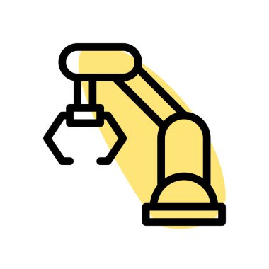 Modern teknolojiye sahip gelecekçi robot kolu.