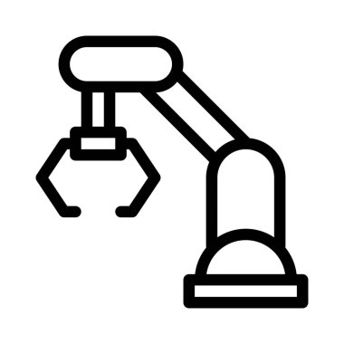 Modern teknolojiye sahip gelecekçi robot kolu.