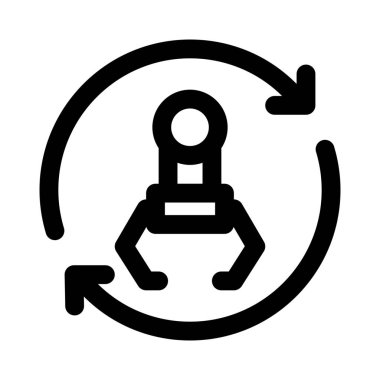 Üretim için robot kol.