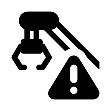 Uyarı işareti veren makine.