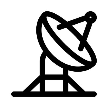 Uydu sinyalleri göndermek veya almak için anten.