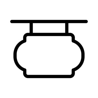 Salon dışı için klasik tasarım işareti