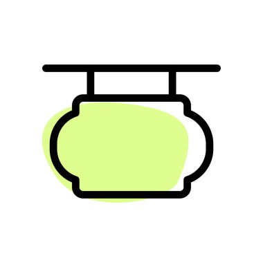 Salon dışı için klasik tasarım işareti