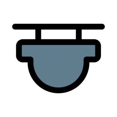 Reklam için pano monte edildi.