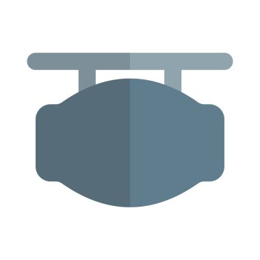 Duvara asılmış bir tabela ya da reklam panosu.