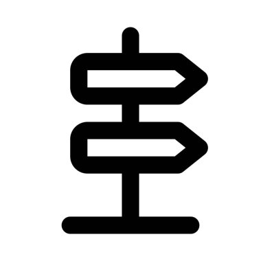 Bölge yönünü gösteren sokak işareti.