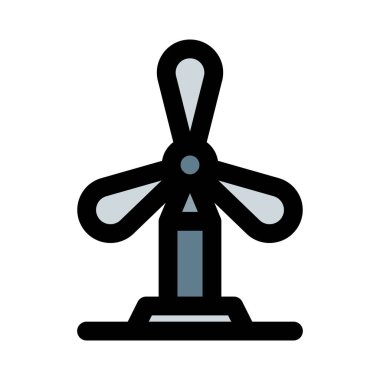 Yel değirmeni elektrik kaynağı olarak kullanılıyor.