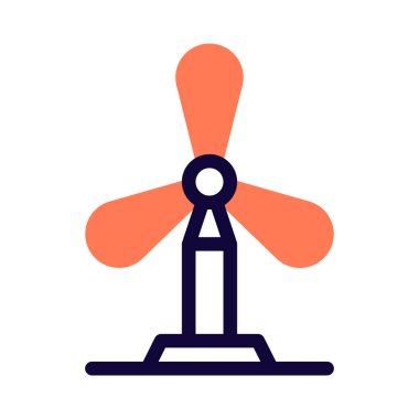 Yel değirmeni elektrik kaynağı olarak kullanılıyor.