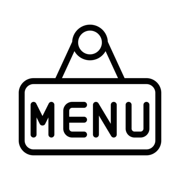 Bannière Menu Affichée Extérieur Café — Image vectorielle