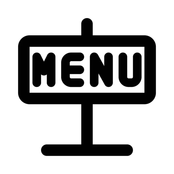 Éttermi Menü Hirdetőtáblája — Stock Vector