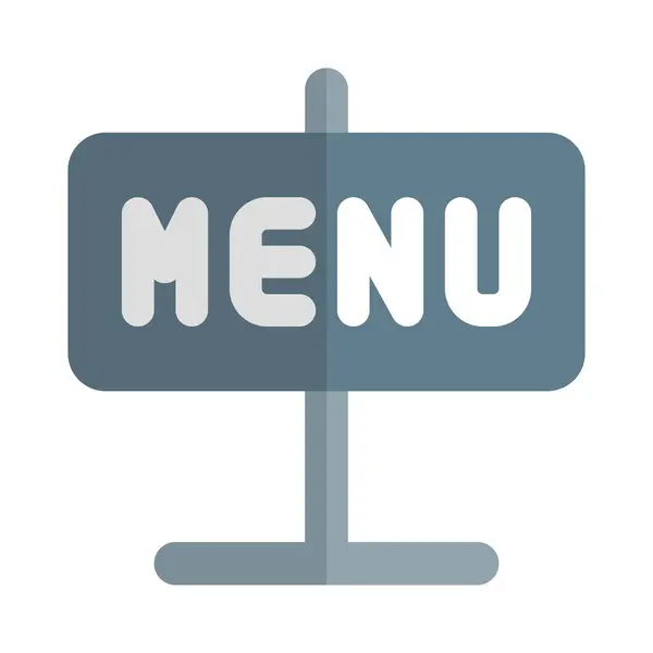 Panneau Pour Menu Restaurant — Image vectorielle