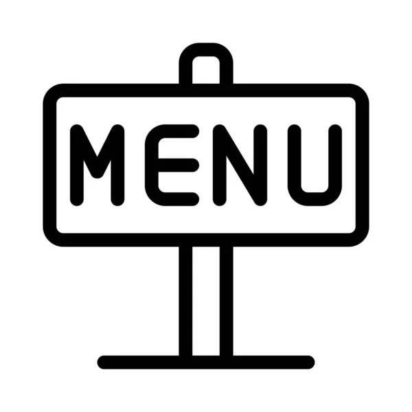 Billboard Para Menu Restaurante — Vetor de Stock