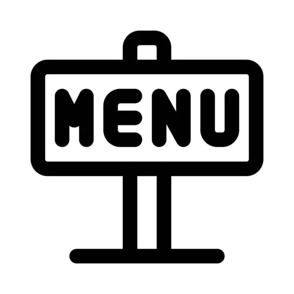 Billboard Para Menu Restaurante — Vetor de Stock